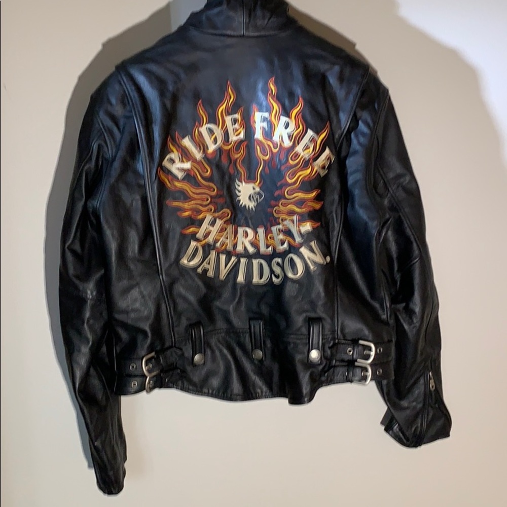 Harley-Davidson Ride Free Vintage Leather Jacket - Gem